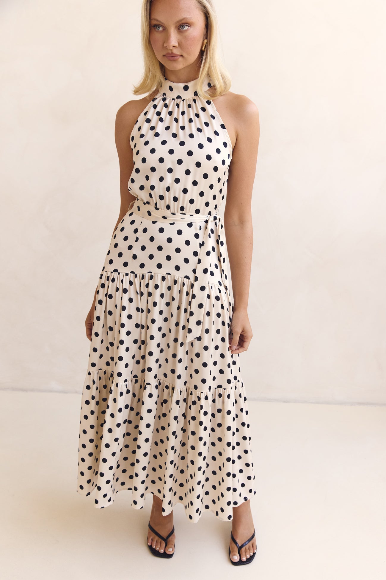 Belle Midi Dress (Cream)