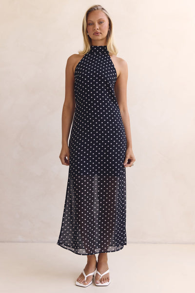 Lucie Midi Dress (Black)