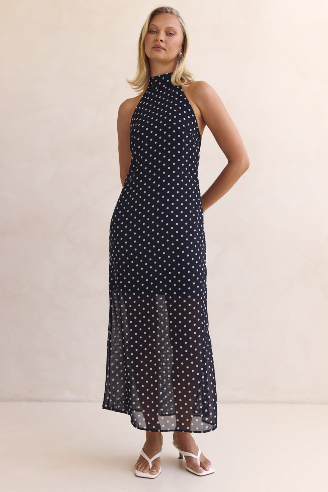 Lucie Midi Dress (Black)