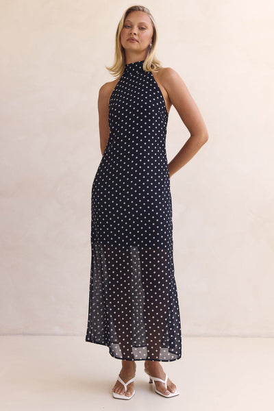 Lucie Midi Dress (Black)