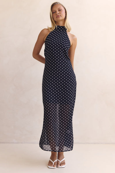 Lucie Midi Dress (Black)