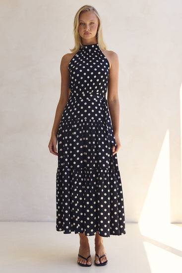 Belle Midi Dress (Black)