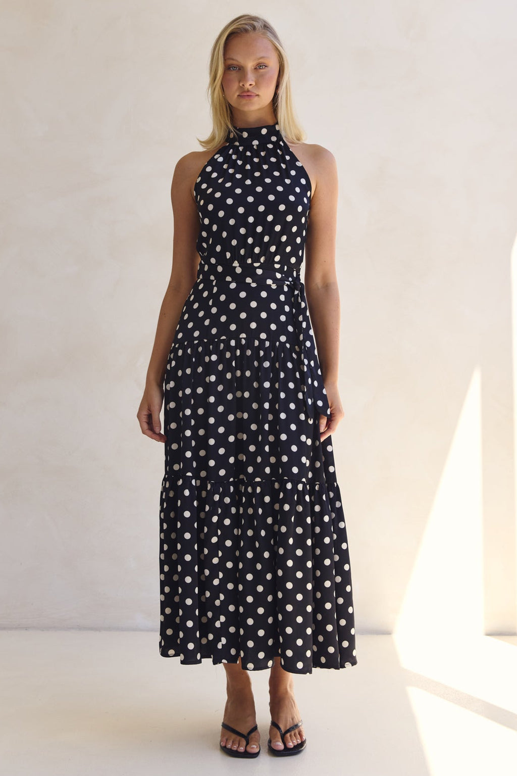 Belle Midi Dress (Black)