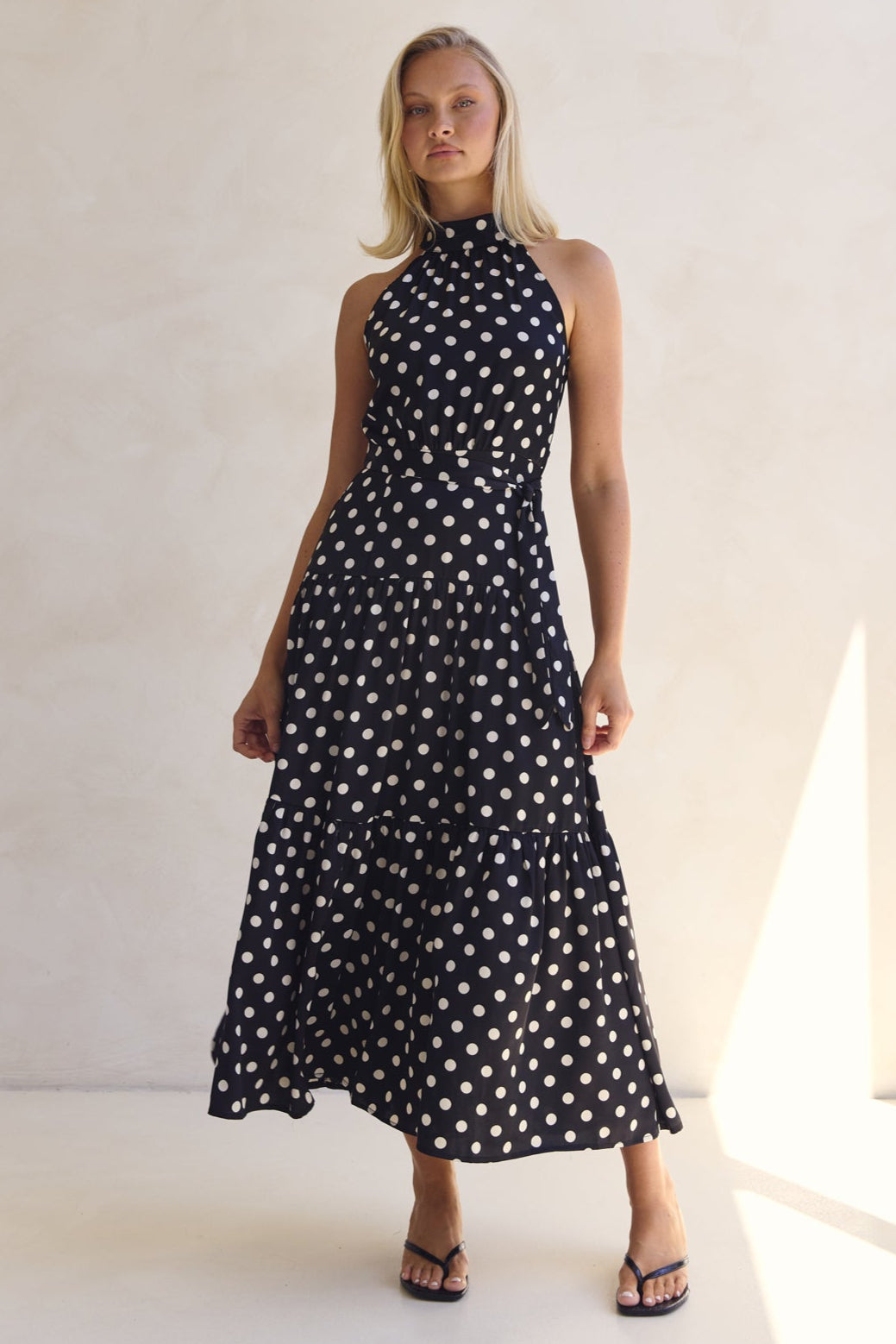 Belle Midi Dress (Black)