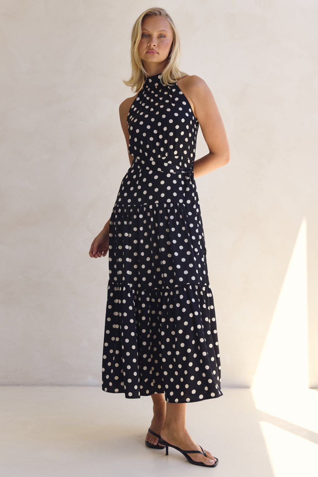 Belle Midi Dress (Black)