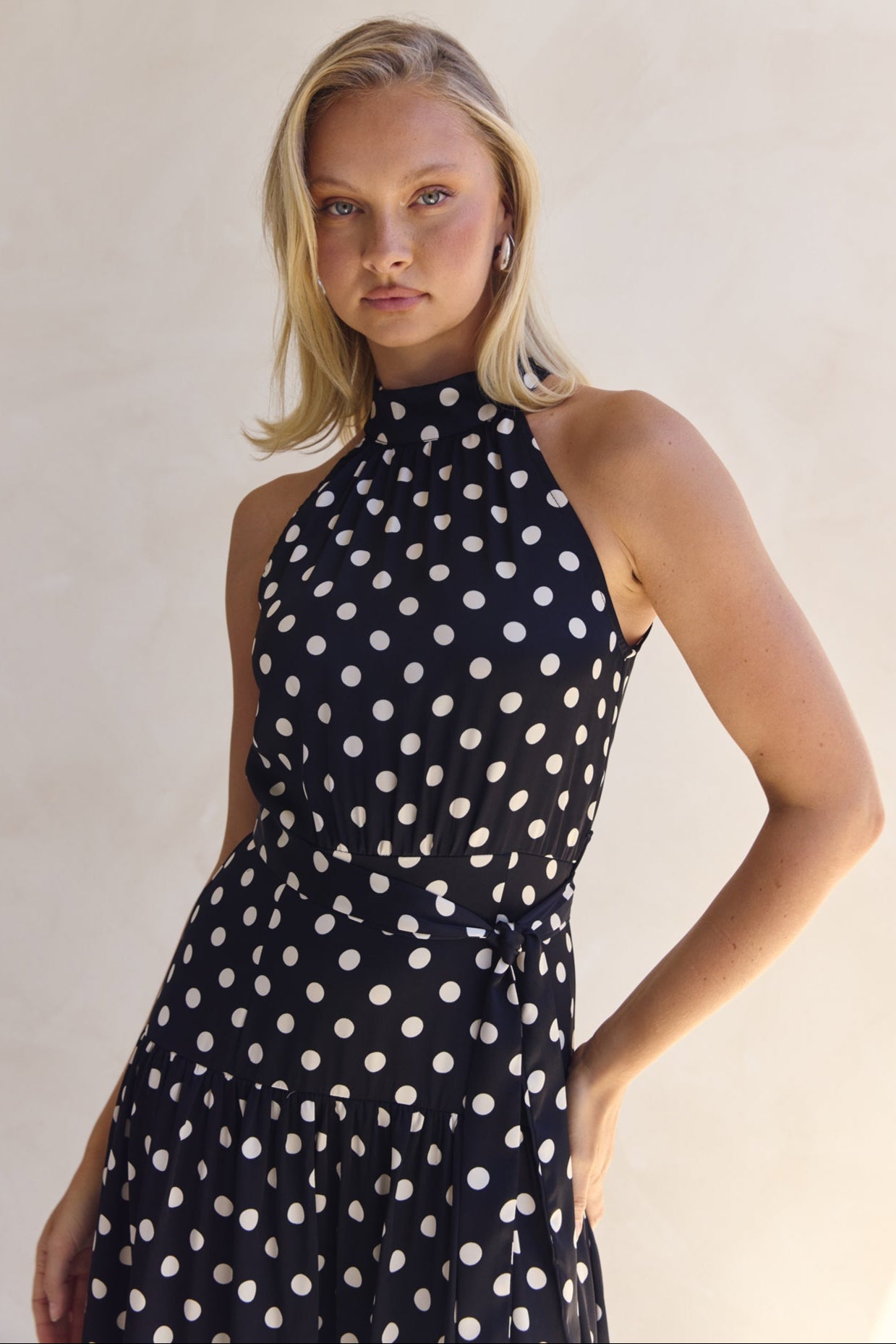 Belle Midi Dress (Black)