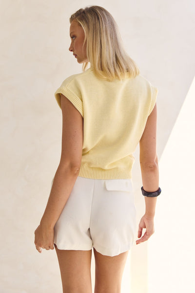 Caterina Knit Top (Butter)