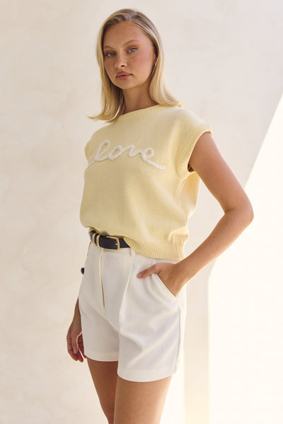 Caterina Knit Top (Butter)
