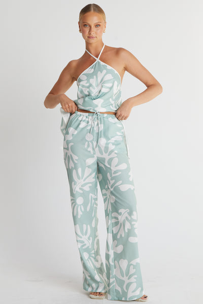 Ilah Halter Top (Sage)