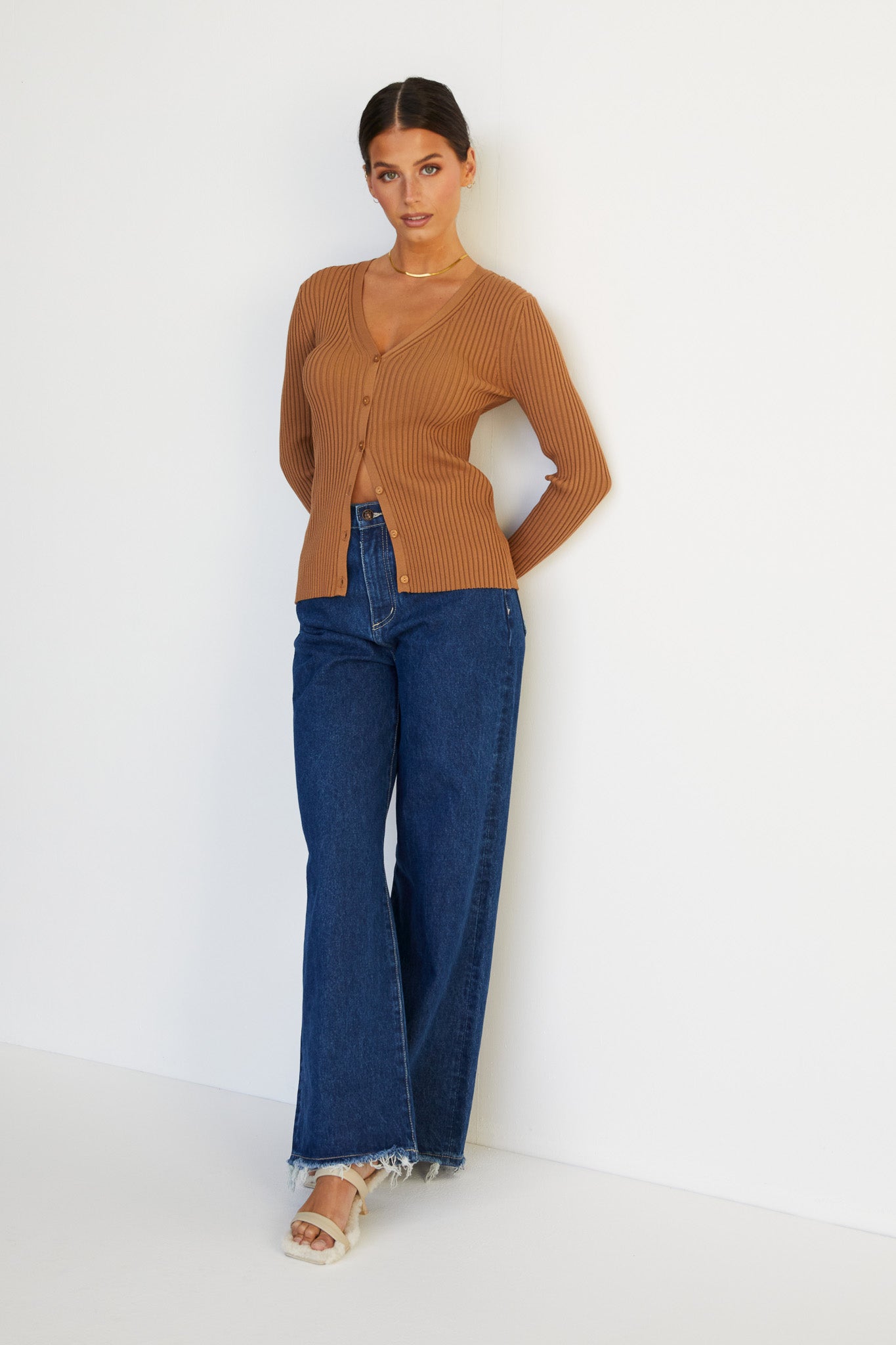 Lia Knit Top (Chocolate)