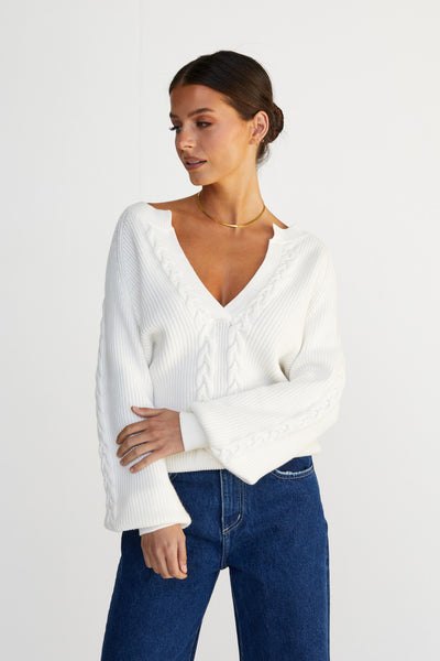 Scout Knit Jumper (White)