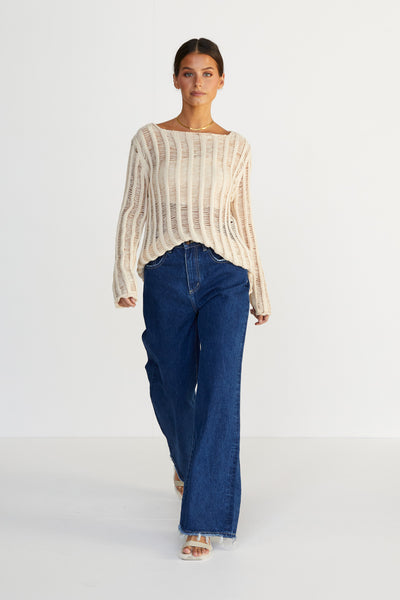 Rio Knit Top (Cream)