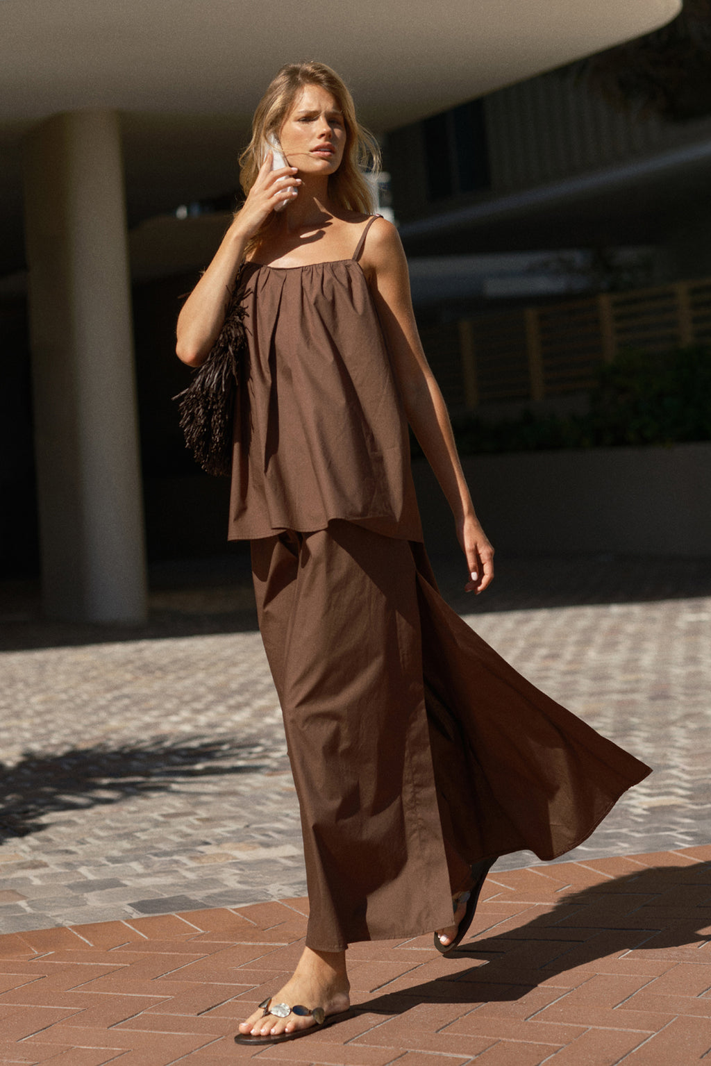 Drew Maxi Skirt (Chocolate)