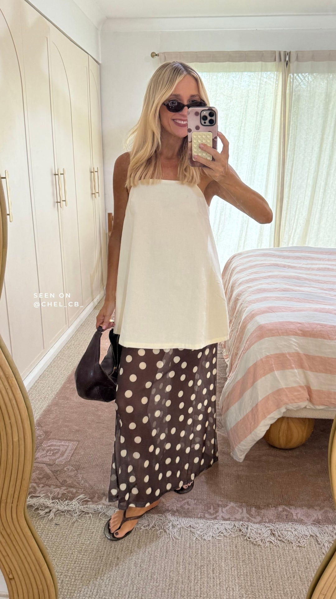 Leni Maxi Skirt (Chocolate/Butter)