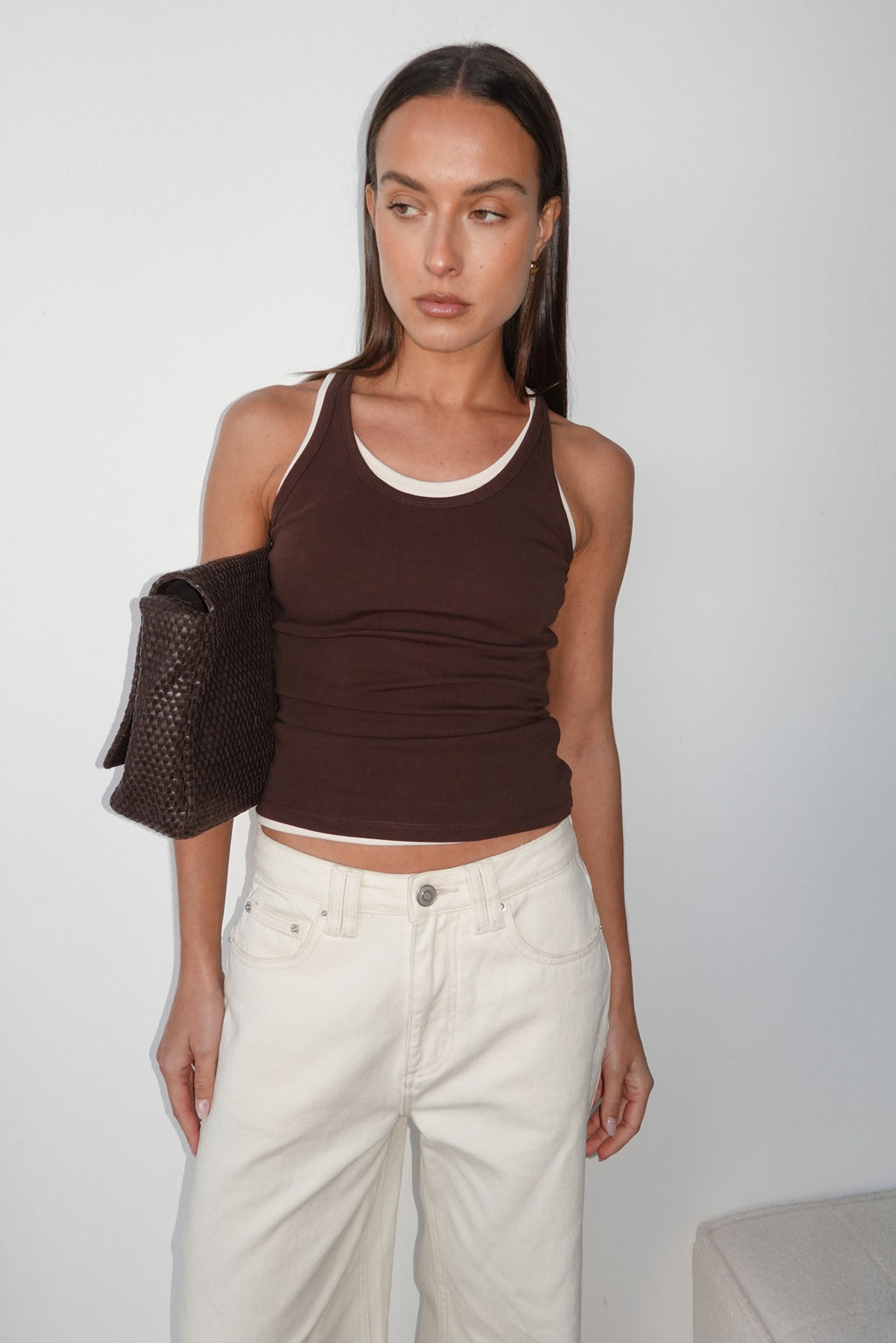 Cinder Racer Tank (Chocolate)