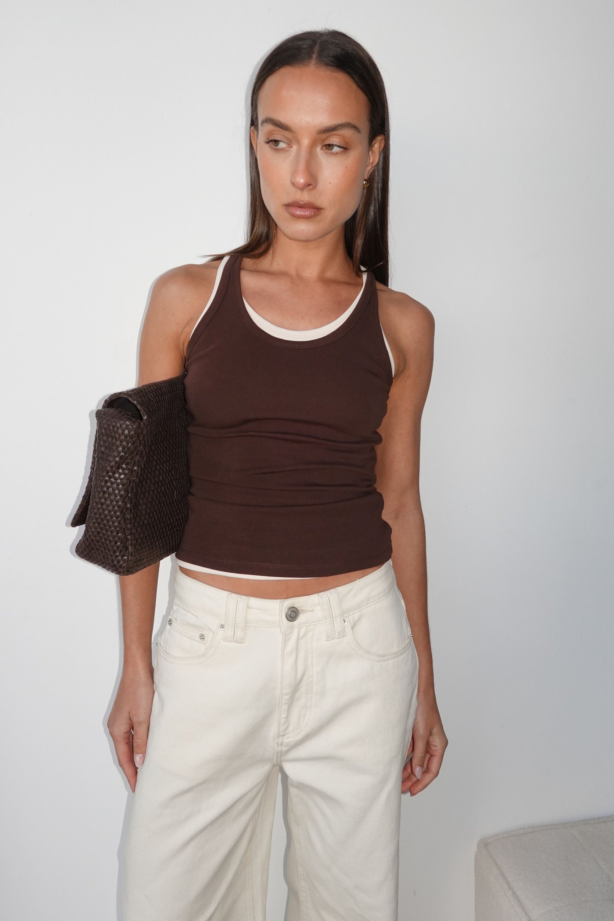 Cinder Racer Tank (Chocolate)