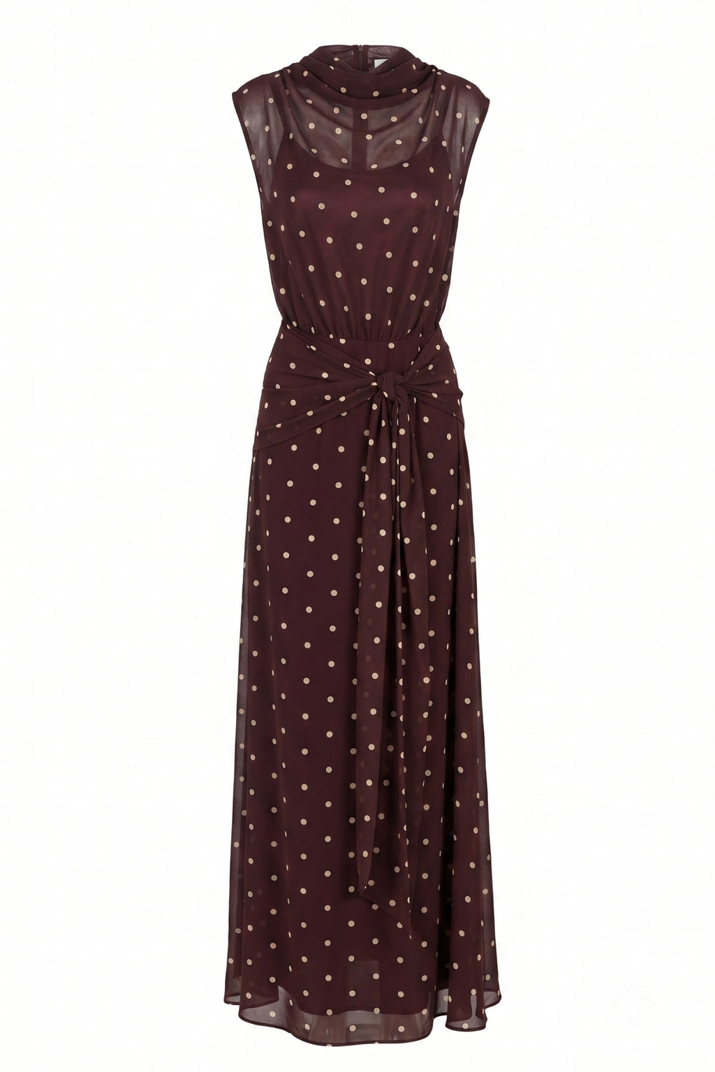 Elka Maxi Dress (Chocolate Polka)