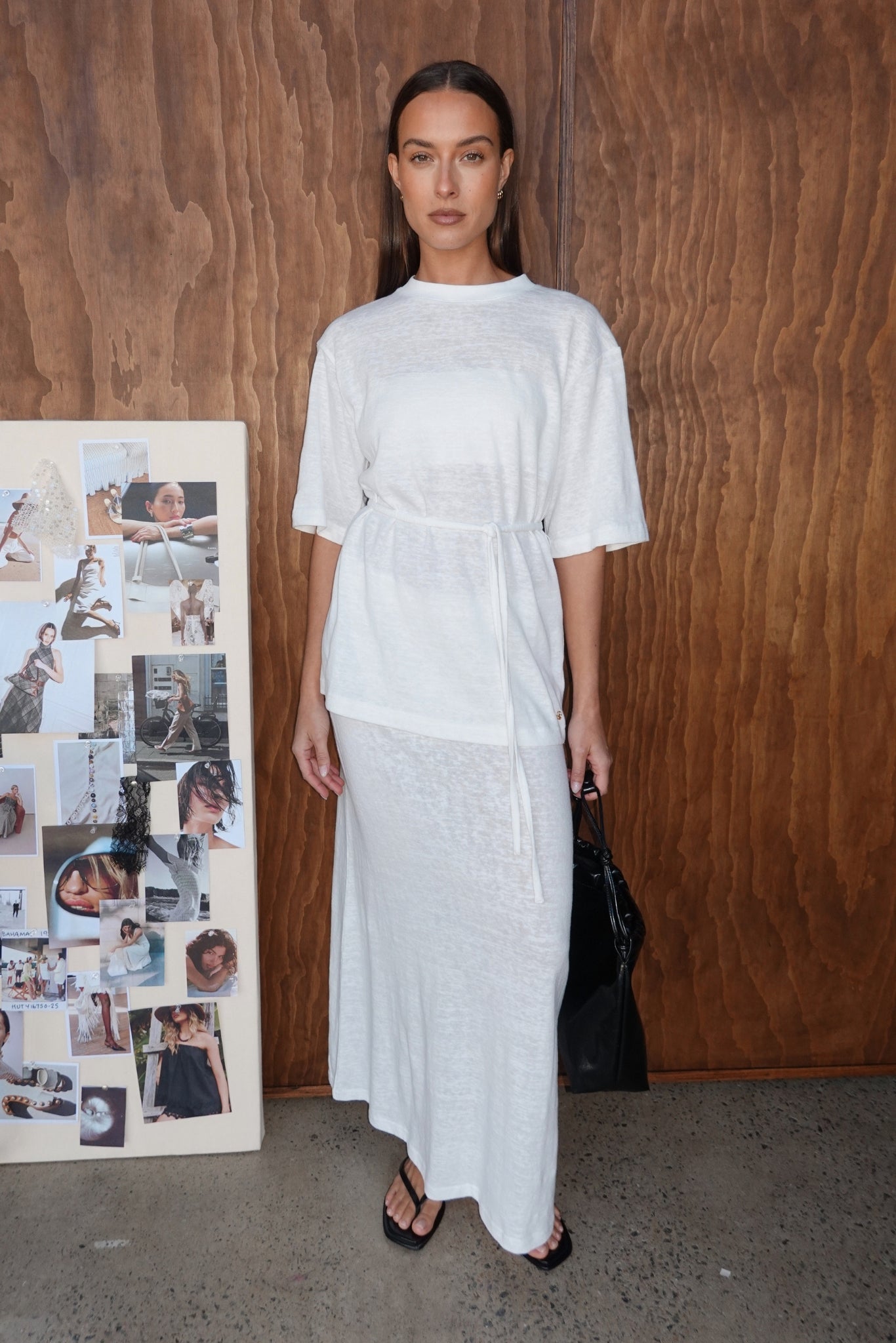 Noa Belted Tee (White)