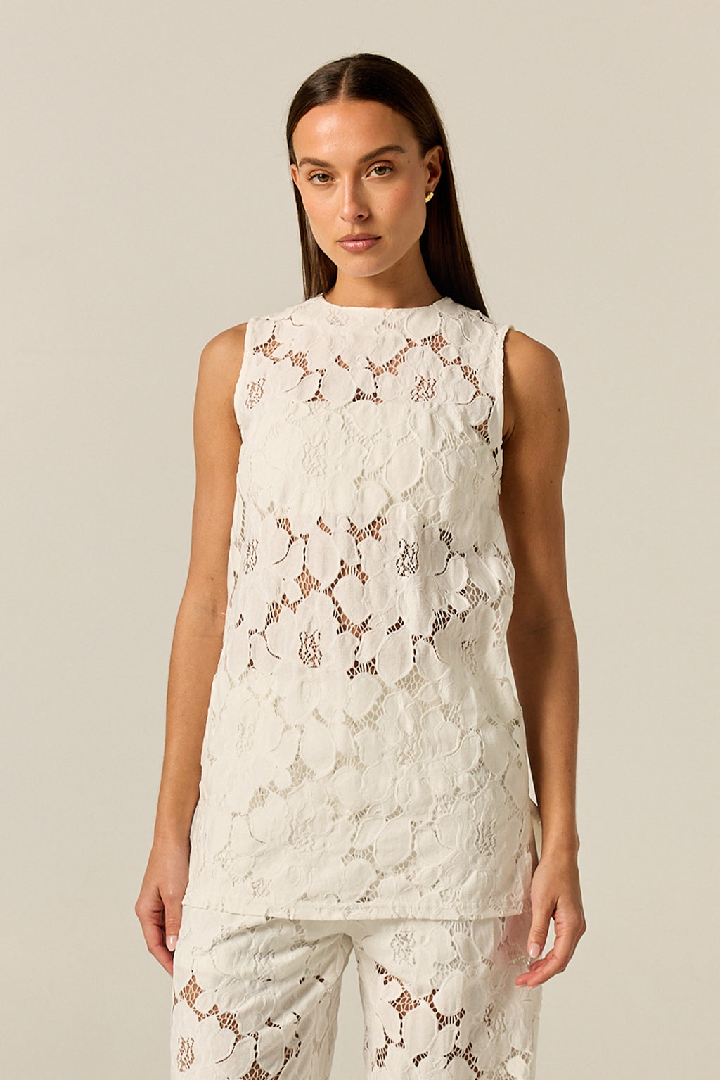 Jocelyn Lace Top (White)