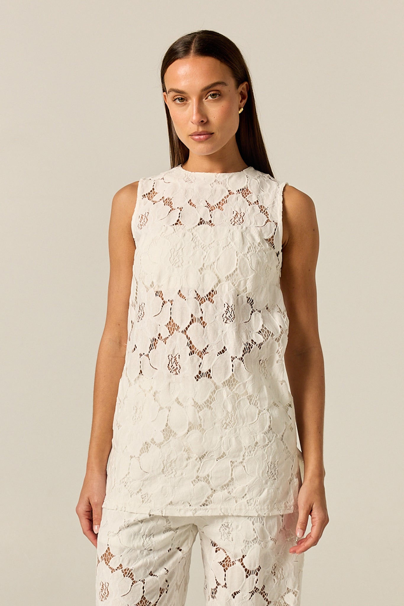 Jocelyn Lace Top (White)