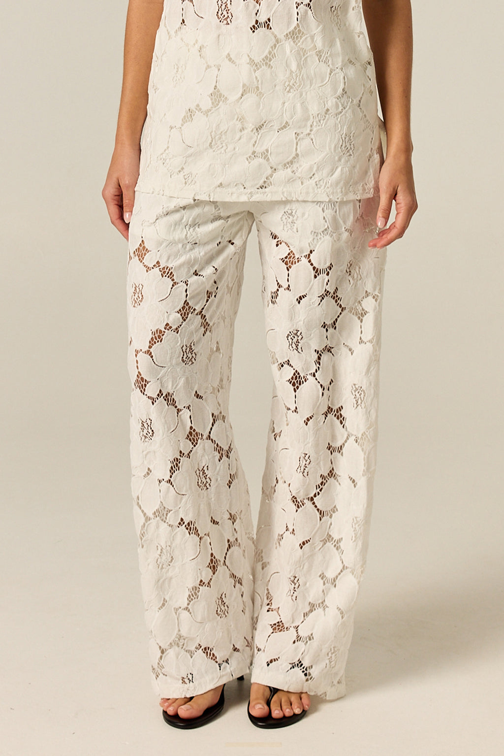 Jocelyn Lace Pant (White)