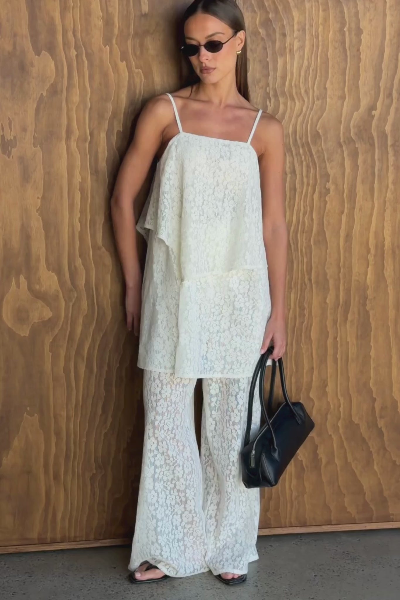 Cora Lace Pant (Cream)