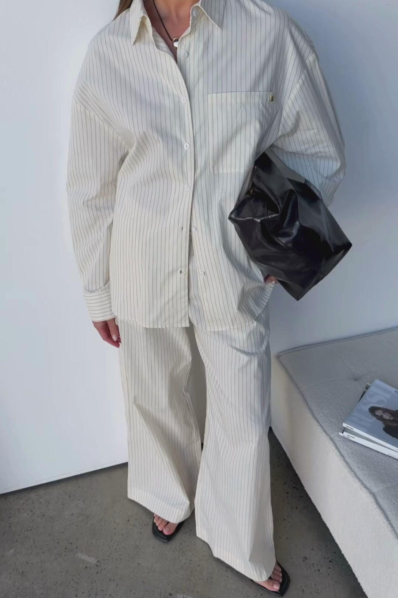 Ellis Pant (Butter Pinstripe)