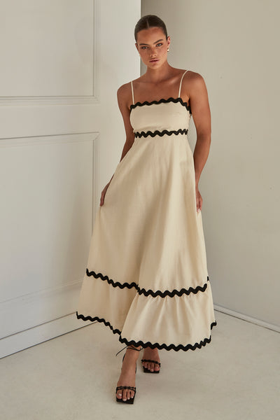 Zahara Maxi Dress (Cream)