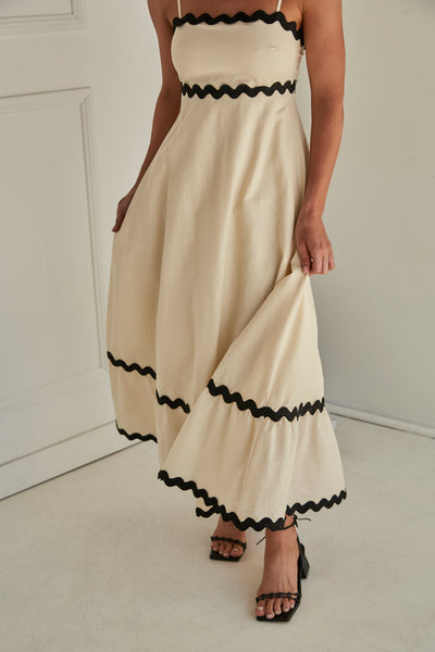 Zahara Maxi Dress (Cream)