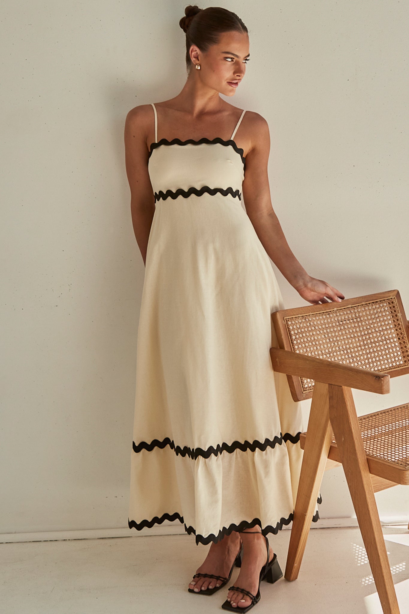 Zahara Maxi Dress (Cream)