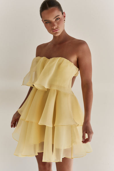 Adelyn Mini Dress (Yellow)