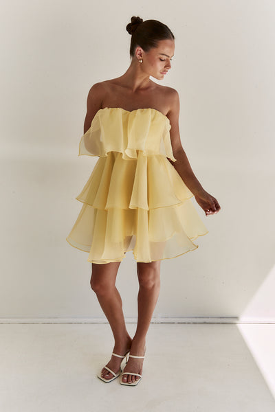 Adelyn Mini Dress (Yellow)