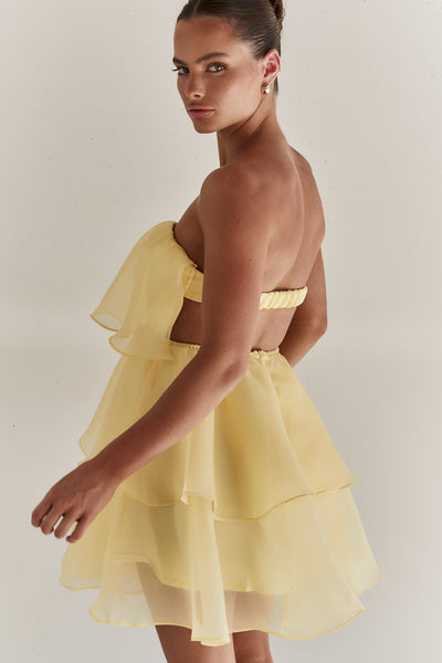 Adelyn Mini Dress (Yellow)
