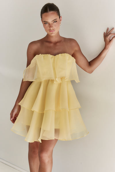 Adelyn Mini Dress (Yellow)