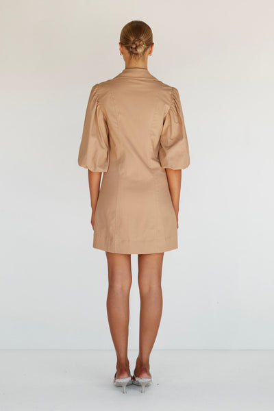Juniper Mini Dress (Beige)