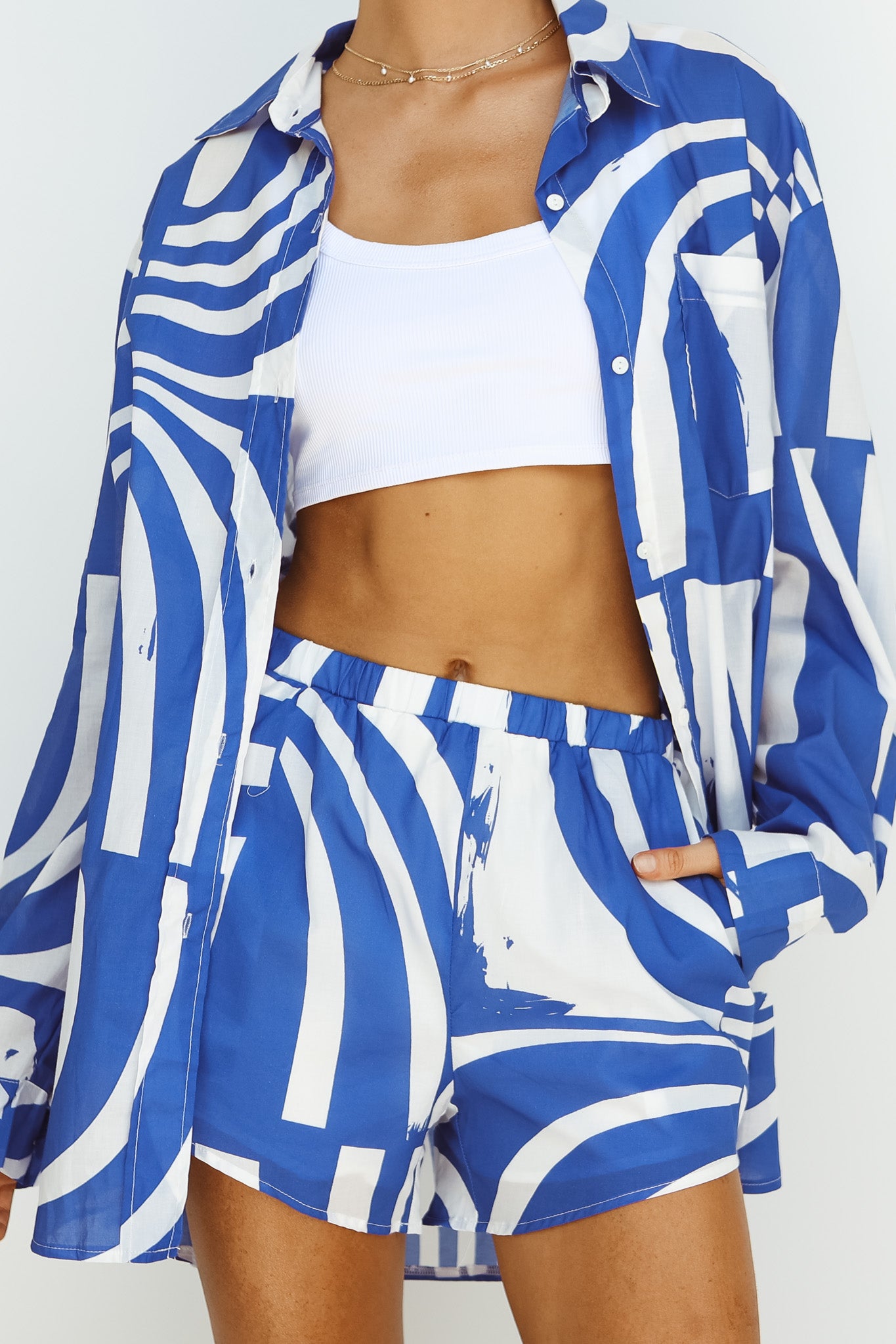 Heather Shorts (Blue)