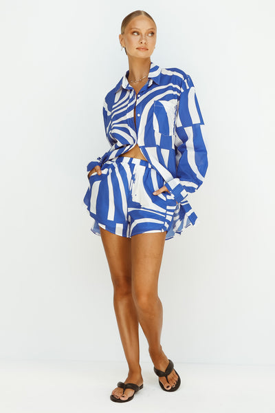 Heather Shorts (Blue)