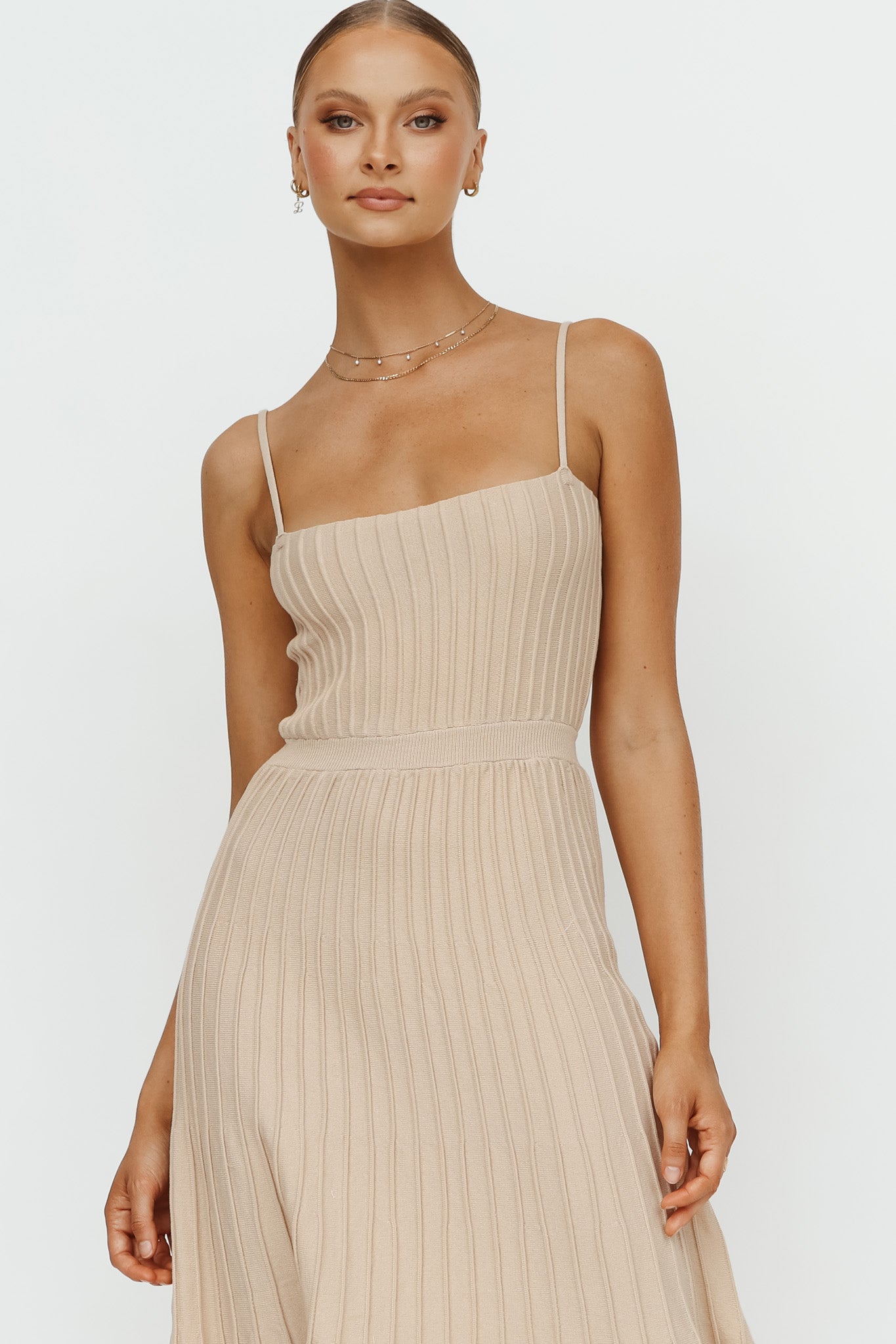 Alexa Dress (Beige)