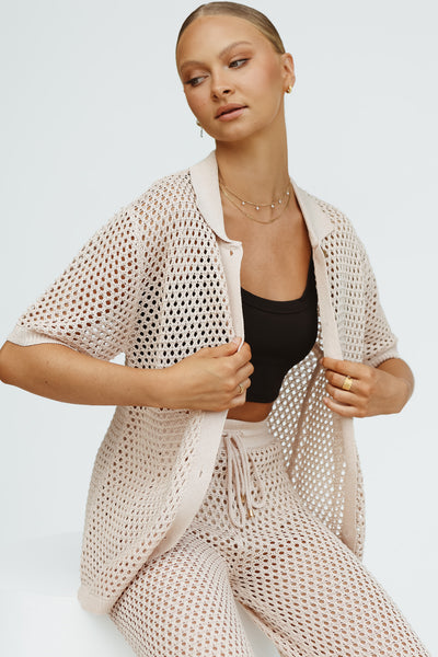 Jaida Knit Shirt (Beige)