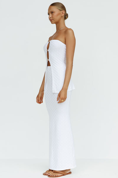 Taya Maxi Skirt (White)
