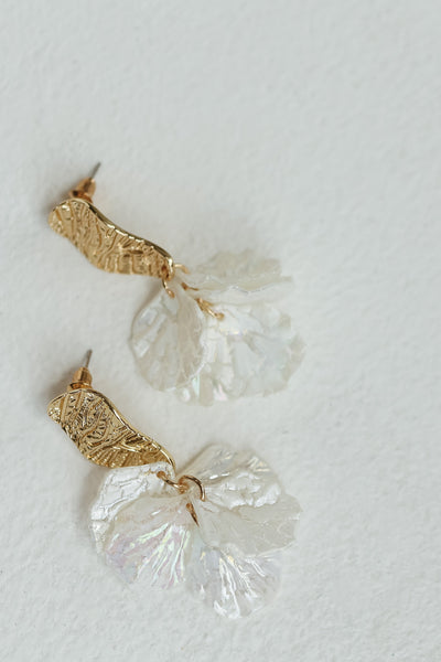 Evie Earrings (White)