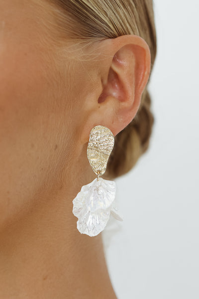 Evie Earrings (White)