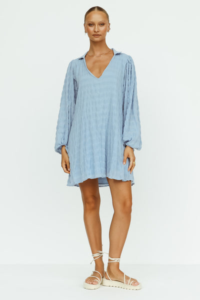 Fiora Mini Dress (Blue)