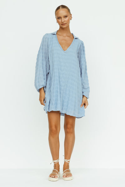 Fiora Mini Dress (Blue)