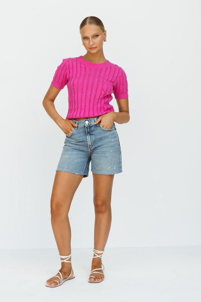 Jennifer Knit Top (Pink)