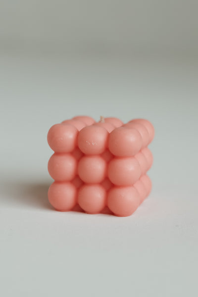 Cloud Cube Candle (Pink)