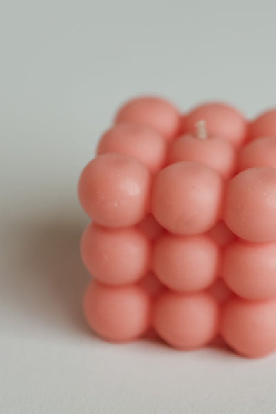 Cloud Cube Candle (Pink)