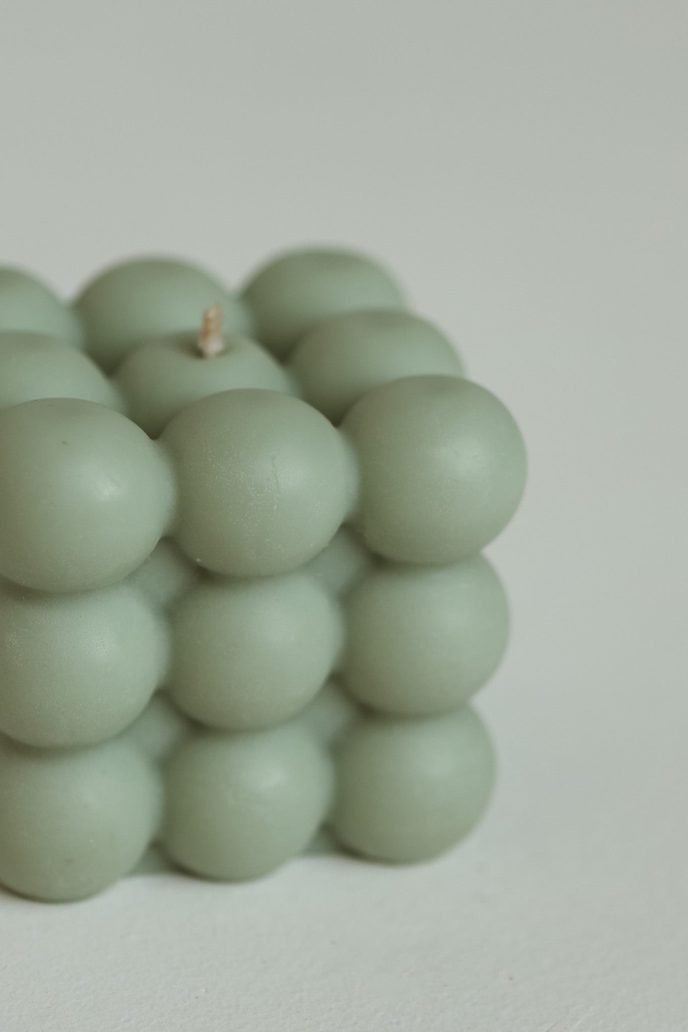 Cloud Cube Candle (Green)