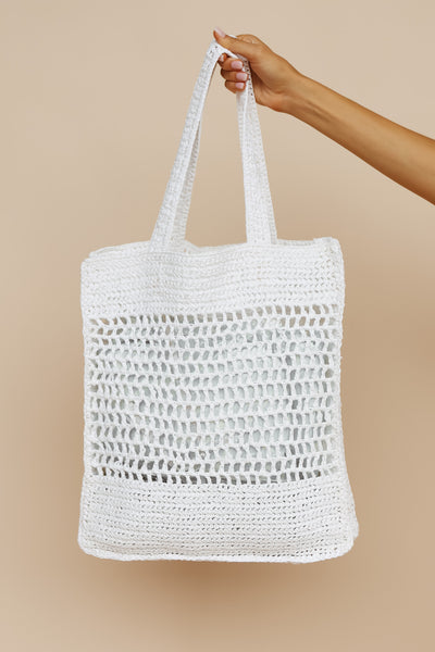 Reign Crochet Bag (White)