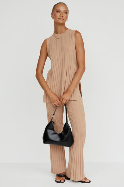 Karah Knit Top (Beige)